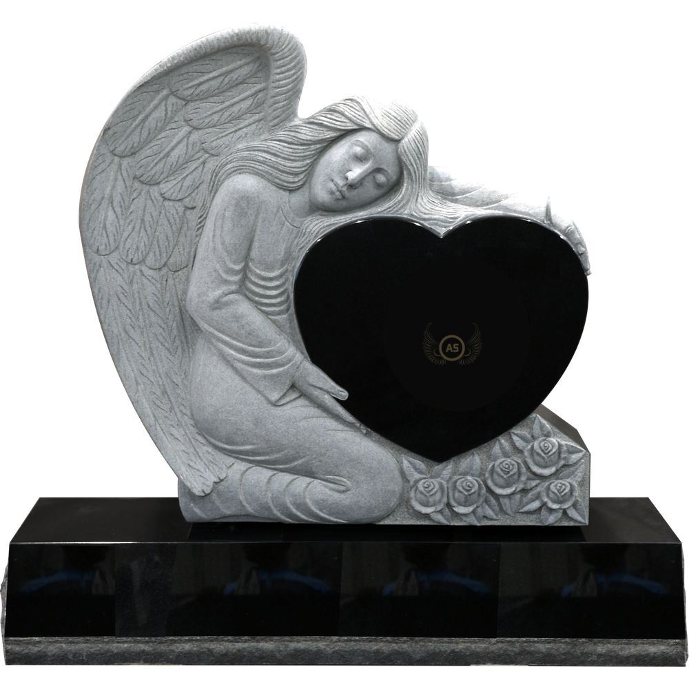 AG 396 Black Bevel granite monument design